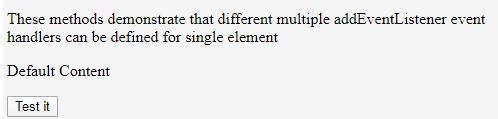 addEventListener JavaScript